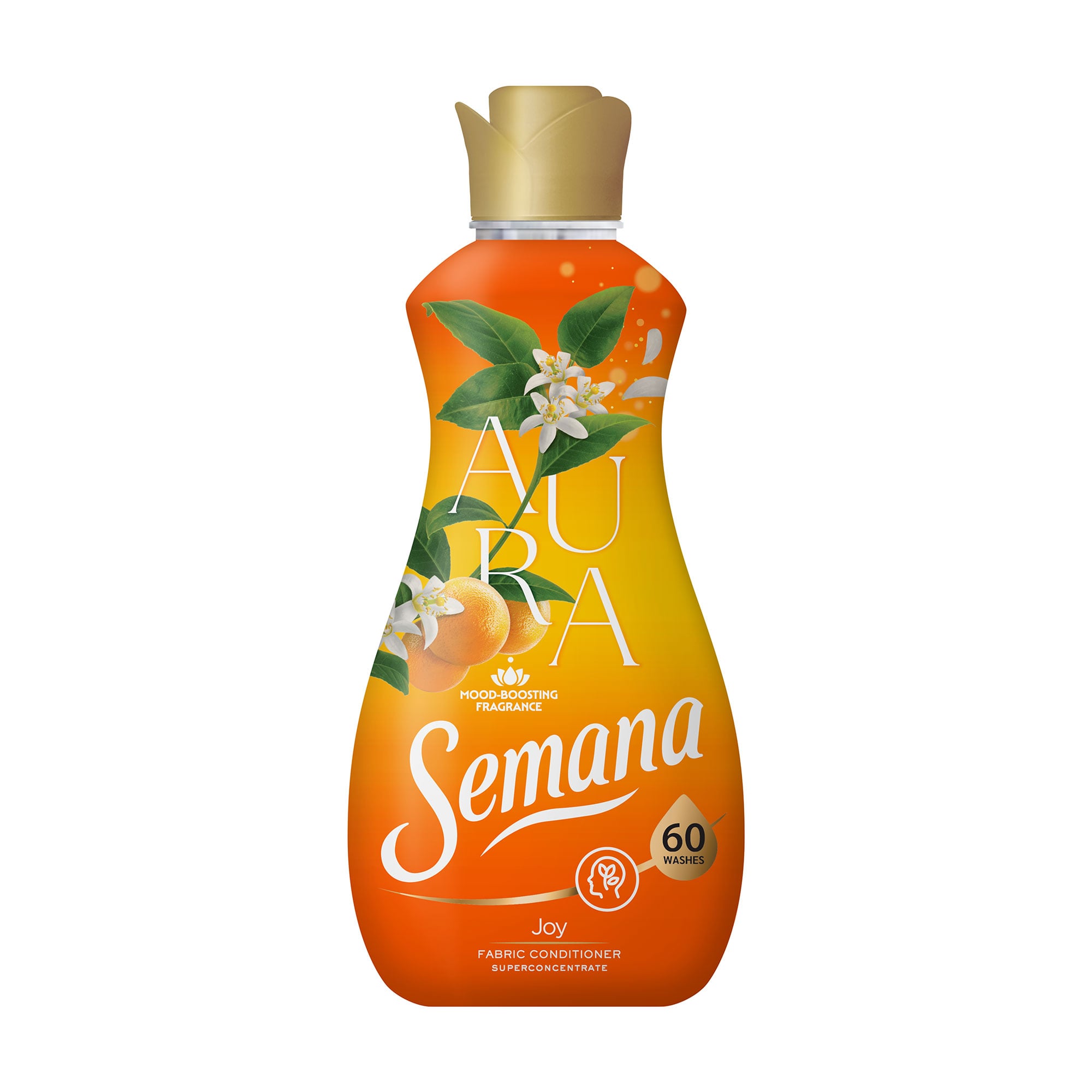 Кондиціонер для білизни Semana Aura Joy, 60 циклів прання, 1.2 л