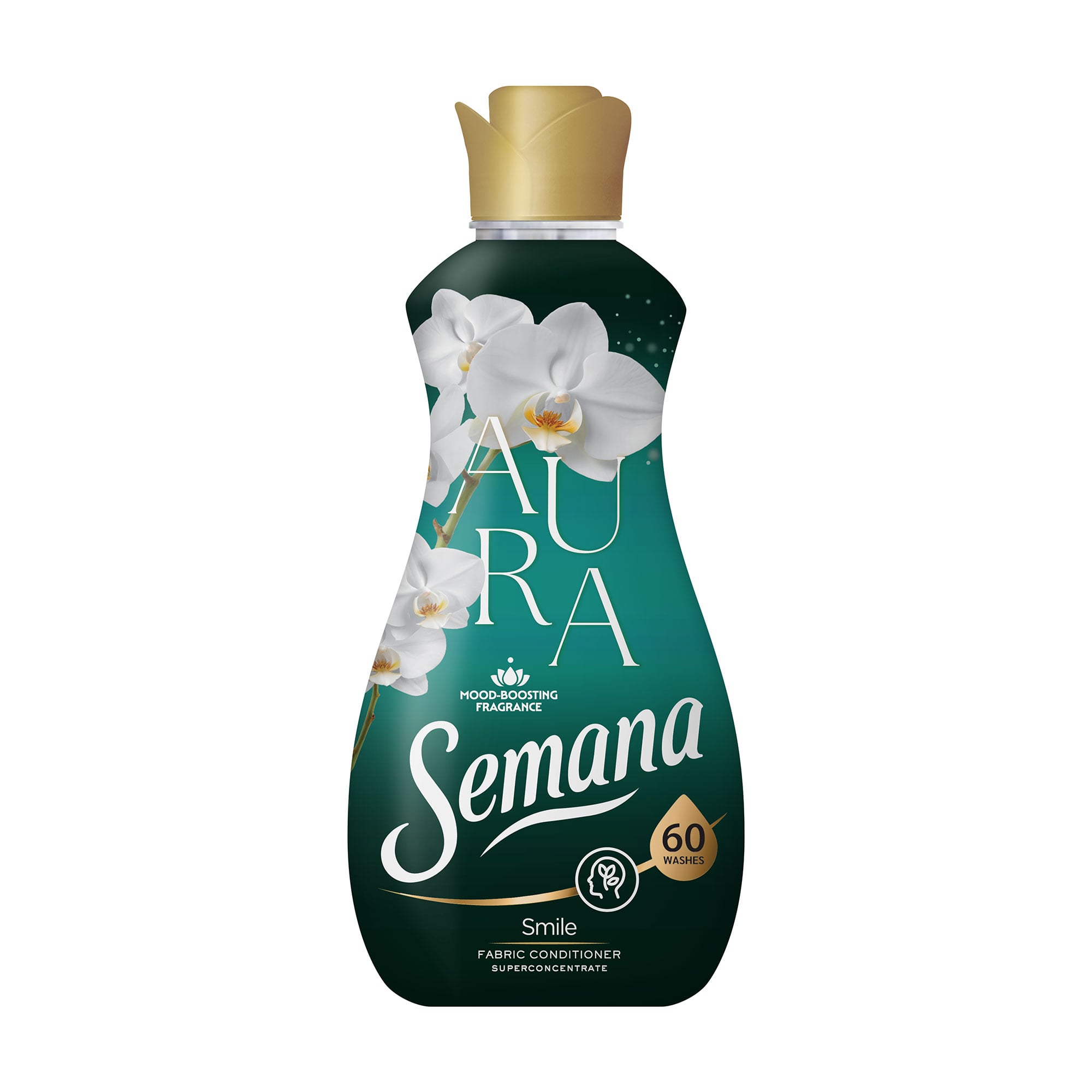 Кондиціонер для білизни Semana Aura Smile, 60 циклів прання, 1.2 л