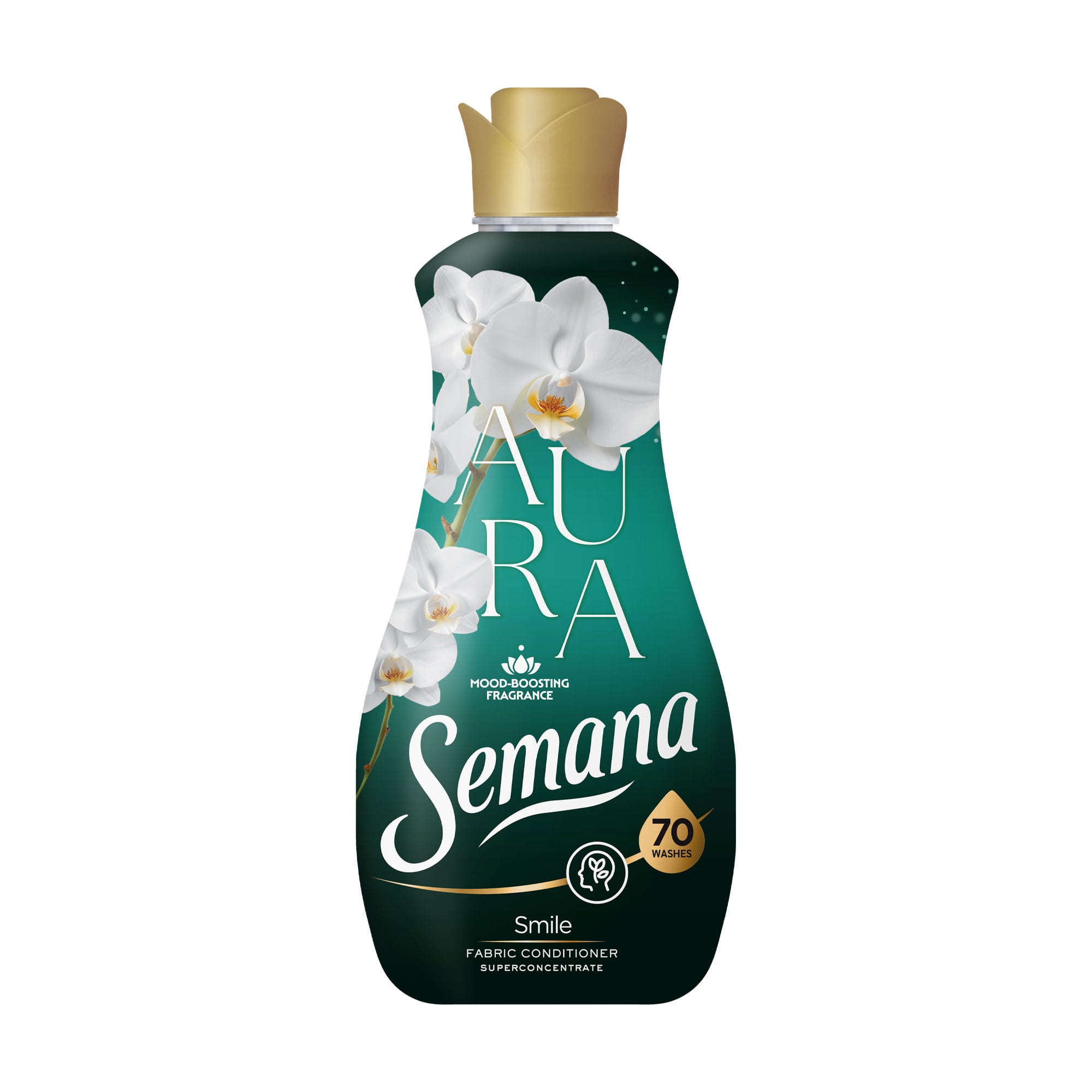 Кондиціонер для білизни Semana Aura Smile, 70 циклів прання, 1.4 л